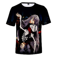 Inspired by Black Butler Cosplay Anime Cartoon 100% Polyester 3D Harajuku Graphic Kawaii T-shirt For Women