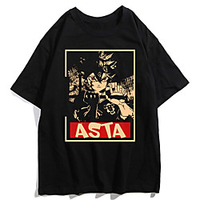 Inspired by Black Clover Cosplay Anime Cartoon Polyester / Cotton Blend Print Harajuku Graphic Kawaii T-shirt For Women