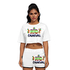Inspired by Carnaval do Brasil Samba Pa Ti T-shirt Crop Top 100% Polyester Anime 3D Harajuku Graphic Shorts For Men