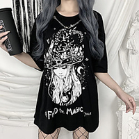 Inspired by Cat Girl Costume T-shirt Polyester / Cotton Blend Graphic Printing T-shirt For Men