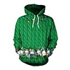 Inspired by Christmas Christmas Trees Jingle Bell Hoodie Polyester / Cotton Blend 3D Printing Hoodie For Men