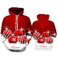 Inspired by Christmas Christmas Trees Jingle Bell Hoodie Polyester / Cotton Blend 3D Printing Hoodie For Men