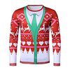 Inspired by Christmas Deer T-shirt Polyester / Cotton Blend Print Printing Hoodie For Men
