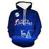 Inspired by Christmas Santa Claus Hoodie Polyester / Cotton Blend 3D Printing Hoodie For Men