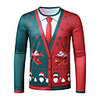 Inspired by Christmas Santa Claus T-shirt Polyester / Cotton Blend Print Printing Hoodie For Men