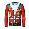 Inspired by Christmas Santa Claus T-shirt Polyester / Cotton Blend Print Printing Hoodie For Men