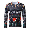 Inspired by Christmas Snowman T-shirt Polyester / Cotton Blend Print Printing Hoodie For Men