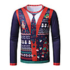 Inspired by Christmas Snowman T-shirt Polyester / Cotton Blend Print Printing Hoodie For Men