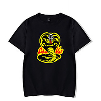 Inspired by Cobra Kai Karate Kid T-shirt Anime 100% Polyester Anime Harajuku Graphic Kawaii T-shirt For Men