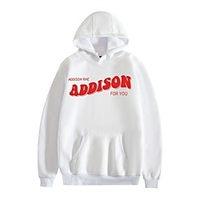 Inspired by Cosplay Addison Rae Hoodie Polyester / Cotton Blend Graphic Prints Printing Hoodie For Men