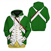 Inspired by Cosplay Army Cosplay Costume Hoodie Terylene 3D Printing Hoodie For Men