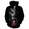 Inspired by Cosplay Beast Cosplay Costume Hoodie Plush Fabric 3D Printing Hoodie For Men