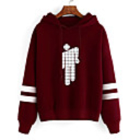 Inspired by Cosplay Billie Eilish Cosplay Costume Hoodie Cotton Fibre Print Printing Hoodie For Men
