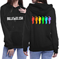 Inspired by Cosplay Billie Eilish Cosplay Costume Hoodie Pure Cotton Print Printing Fancy Hoodie For Women