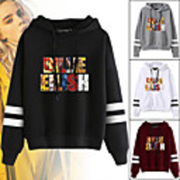Inspired by Cosplay Billie Eilish Hoodie Polyester / Cotton Blend Print Printing Hoodie For Men