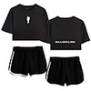 Inspired by Cosplay Billie Eilish Pants Cosplay Costume Pure Cotton Print 2-Piece Shorts For Women