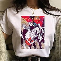 Inspired by Cosplay Cosplay Anime Cartoon Polyester / Cotton Blend Print Harajuku Graphic Kawaii T-shirt For Women
