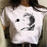 Inspired by Cosplay Cosplay Anime Cartoon Polyester / Cotton Blend Print Harajuku Graphic Kawaii T-shirt For Women