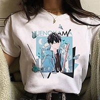 Inspired by Cosplay Cosplay Anime Cartoon Polyester / Cotton Blend Print Harajuku Graphic Kawaii T-shirt For Women
