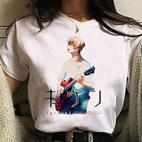 Inspired by Cosplay Cosplay Anime Cartoon Polyester / Cotton Blend Print Harajuku Graphic Kawaii T-shirt For Women