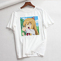 Inspired by Cosplay Cosplay Anime Cartoon Polyester / Cotton Blend Print Harajuku Graphic Kawaii T-shirt For Women