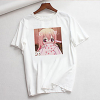 Inspired by Cosplay Cosplay Anime Cartoon Polyester / Cotton Blend Print Harajuku Graphic Kawaii T-shirt For Women