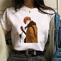Inspired by Cosplay Cosplay Anime Cartoon Polyester / Cotton Blend Print Harajuku Graphic Kawaii T-shirt For Women