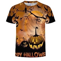 Inspired by Cosplay Cosplay Anime Cosplay Costumes Japanese Cosplay T-shirt Graphic / Pumpkin / Halloween Short Sleeve T-shirt For Men