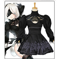 Inspired by Cosplay Cosplay Anime Cosplay Costumes Japanese Dresses Dress Gloves Eye Mask For Women