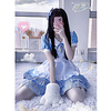 Inspired by Cosplay Cosplay Anime Cosplay Costumes Japanese Dresses Dress Headwear For Women