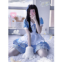 Inspired by Cosplay Cosplay Anime Cosplay Costumes Japanese Dresses Dress Headwear For Women
