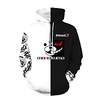 Inspired by Cosplay Danganronpa Monokuma Cosplay Costume Hoodie Polyster Print Printing Hoodie For Men