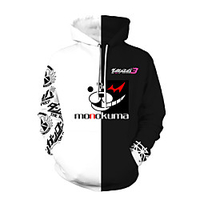Inspired by Cosplay Danganronpa Monokuma Cosplay Costume Hoodie Polyster Print Printing Hoodie For Men
