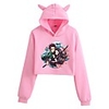 Inspired by Cosplay Demon Slayer Kamado Nezuko Hoodie Crop Top Hoodie Polyster Top For Women