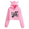 Inspired by Cosplay Demon Slayer Kamado Nezuko Hoodie Crop Top Hoodie Polyster Top For Women