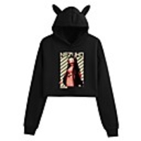 Inspired by Cosplay Demon Slayer Kamado Nezuko Hoodie Crop Top Hoodie Polyster Top For Women