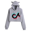 Inspired by Cosplay Hoodie Crop Top Hoodie Polyster Top For Women