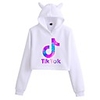 Inspired by Cosplay Hoodie Crop Top Hoodie Polyster Top For Women
