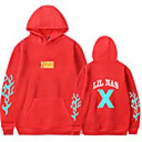 Inspired by Cosplay Lil Nas X Cosplay Costume Hoodie Polyester / Cotton Blend Graphic Printing Hoodie For Men