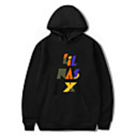Inspired by Cosplay Lil Nas X Cosplay Costume Hoodie Polyester / Cotton Blend Letter Printing Hoodie For Men