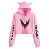 Inspired by Cosplay Logan Paul Crop Top Hoodie Polyester / Cotton Blend Graphic Prints Printing Cat Ear Crop Top For Men