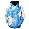 Inspired by Cosplay Map Cosplay Costume Hoodie Plush Fabric 3D Printing Hoodie For Men