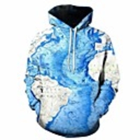 Inspired by Cosplay Map Cosplay Costume Hoodie Plush Fabric 3D Printing Hoodie For Men