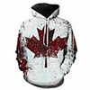 Inspired by Cosplay Maple leaves Cosplay Costume Hoodie Plush Fabric 3D Printing Hoodie For Men