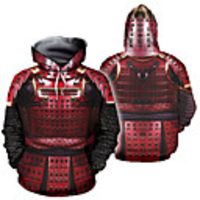 Inspired by Cosplay Samurai Cosplay Costume Hoodie Terylene 3D Printing Hoodie For Men