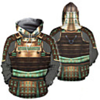 Inspired by Cosplay Samurai Cosplay Costume Hoodie Terylene 3D Printing Hoodie For Men