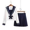 Inspired by Cosplay Schoolgirls Anime Cosplay Costumes Japanese Cosplay Suits Cosplay Tops / Bottoms School Uniforms Cravat Top Skirt For Women