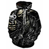 Inspired by Cosplay Skull Cosplay Costume Hoodie Plush Fabric 3D Printing Hoodie For Men