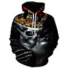 Inspired by Cosplay Skull Cosplay Costume Hoodie Plush Fabric 3D Printing Hoodie For Men