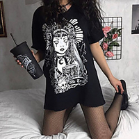 Inspired by Cosplay Skull Cosplay Costume T-shirt Polyester / Cotton Blend Graphic Printing T-shirt For Men
